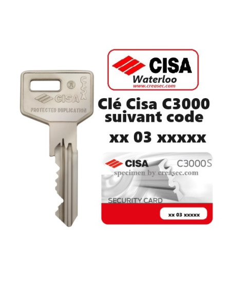refaire clé CISA C3000