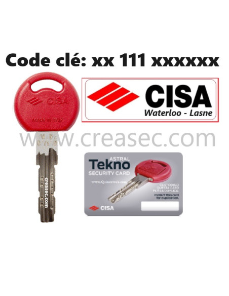 clé tekno avec code xx111