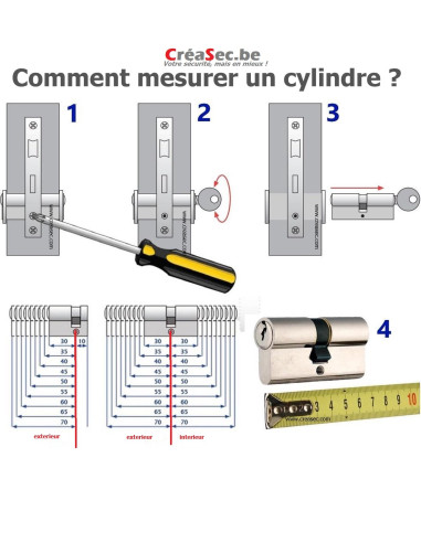 Cylindre Mul-T-Lock 400 avec les mêmes clés