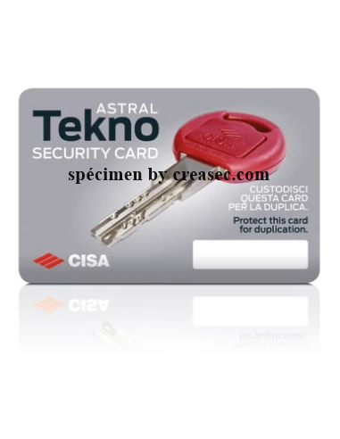 carte cisa pour faire des clés