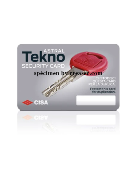 carte cisa pour faire des clés