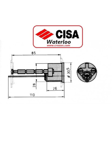 mesures barillet a languette