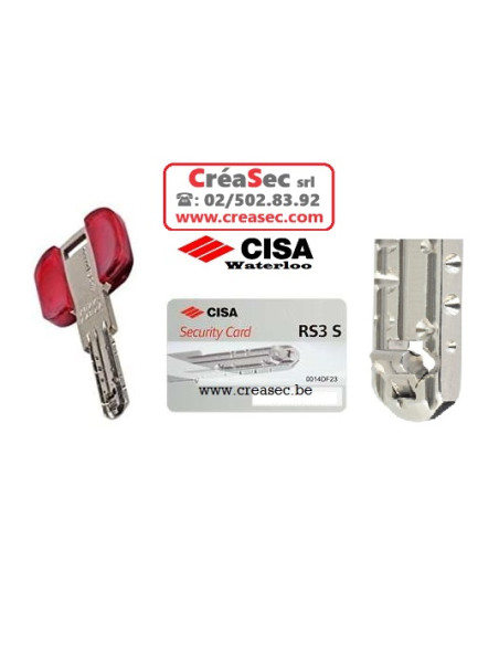 Cylindre Cisa RS3 avec la même clé