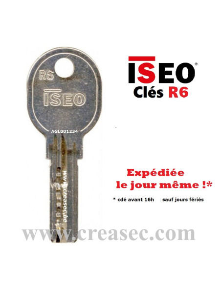 clé supplémentaire Iseo R6