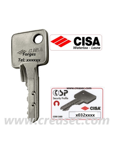 Copie de clés Cisa SP gravée Forge
