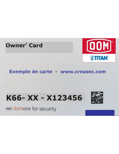 Carte pour refaire une cle Titan