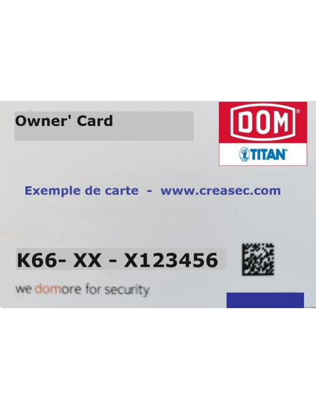 Carte pour refaire une cle Titan