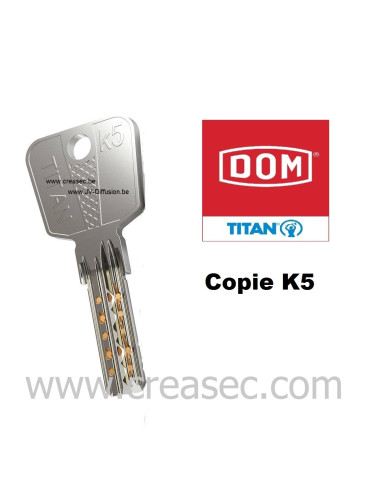Copie clé Dom Titan K5
