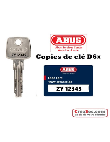 copie cle d6x