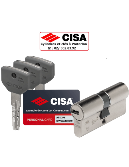 Cylindre Cisa Asix P8 à même clés