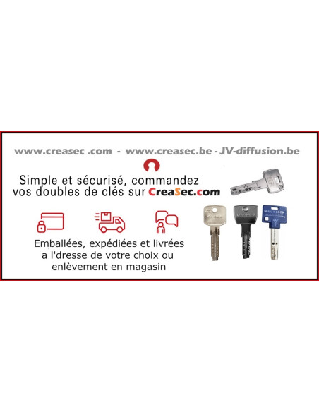 Cylindre Cisa Asix P8 à même clés