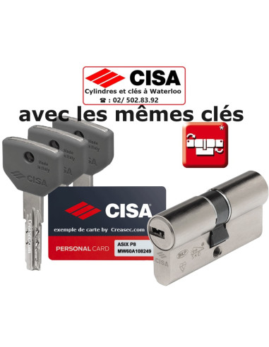 Cylindre Cisa Asix même cles