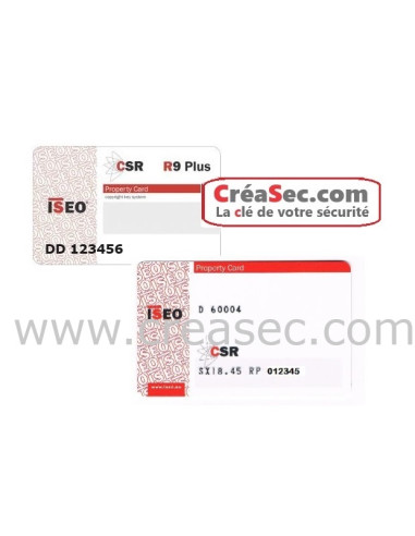 faire cle ISEO R9 suivant carte