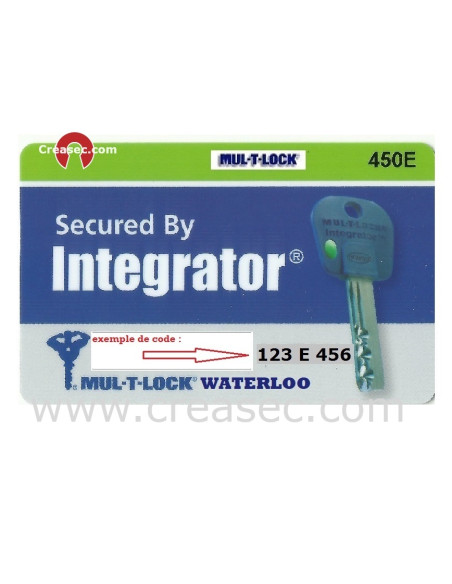copie cle multlock integrator