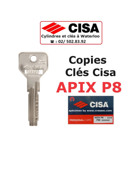 clé cisa asix p8
