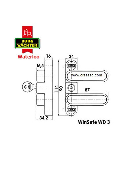 mesures du Burg Wachter WD3 brun