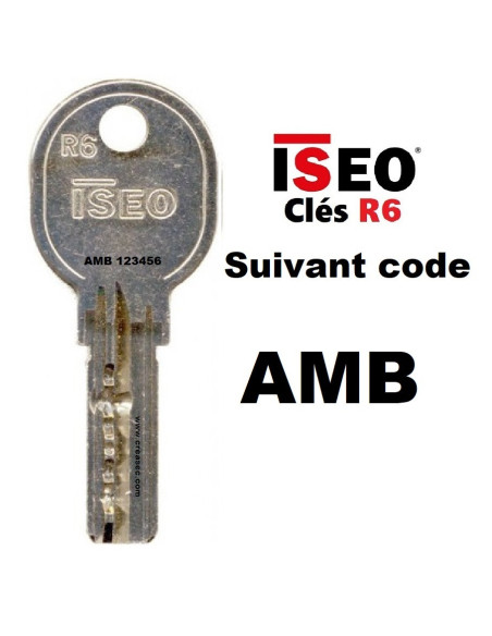 Copie de clé ISEO R6 AMB
