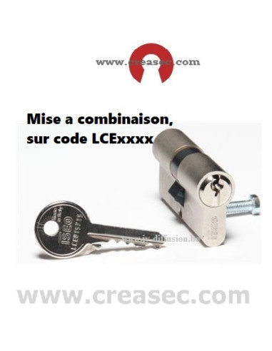 Barillet sur code LCE ou LLL