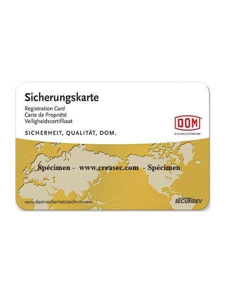 Duplicata de carte Dom