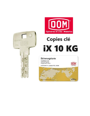 Faire copie clé DOM ix