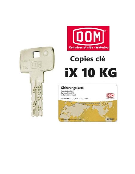 Faire copie clé DOM ix