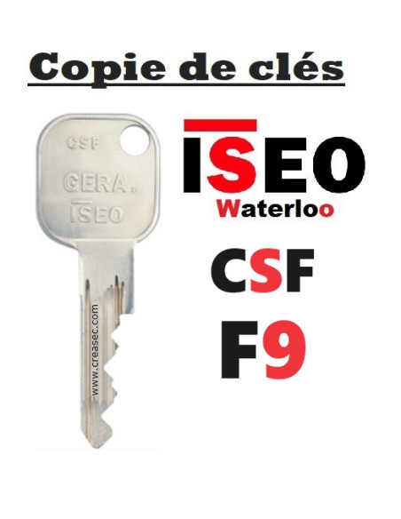 clé ISEO F9 sur carte