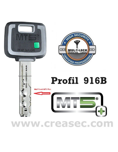 Cylindre Mul-T-Lock MT5 Plus 40-55 mm