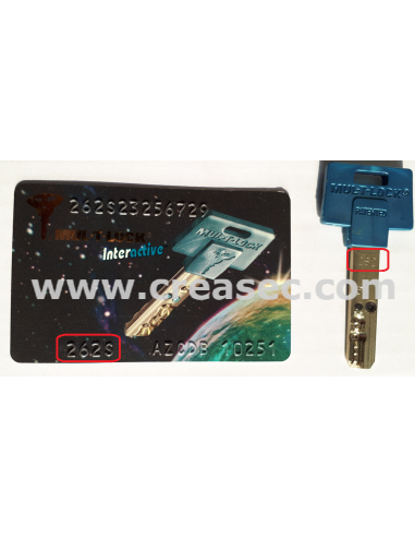 refaire clé multlock 262