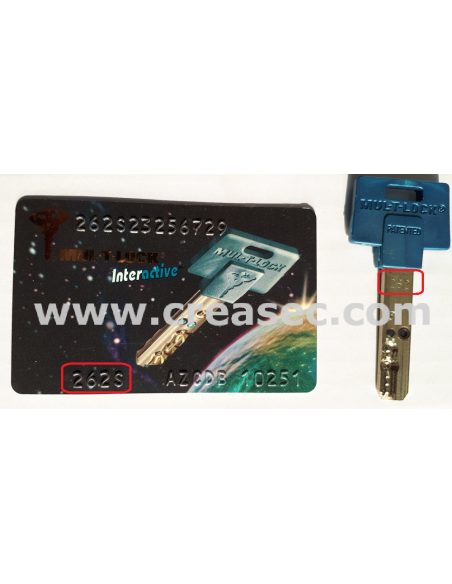 refaire clé multlock 262