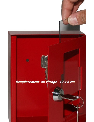 vitre pour boitier de secours