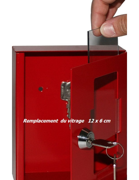 vitre pour boitier de secours
