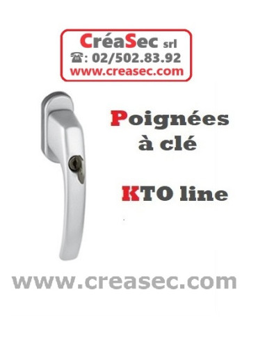 poignée creme a clé