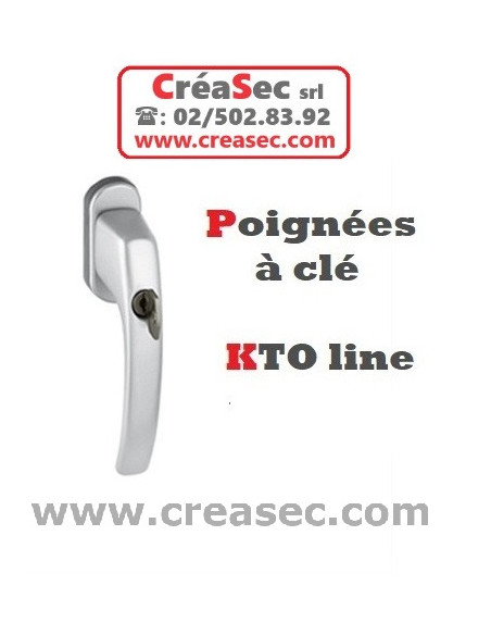 poignée creme a clé