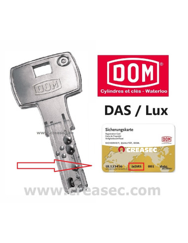 Faire copie clé DOM DAS ou Dom Lux