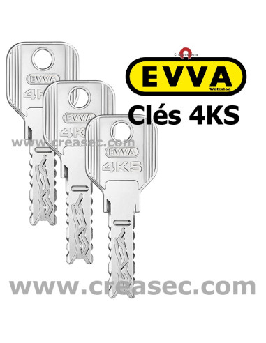 Demi cylindres EVVA 4KS mêmes clés