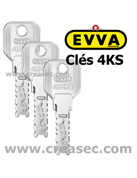 Demi cylindres EVVA 4KS mêmes clés