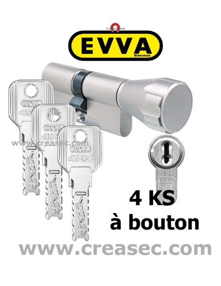 Barillet EVVA 4KS à bouton
