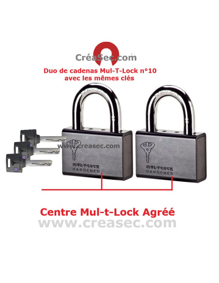 Duo de cadenas Mul-T-Lock n°10