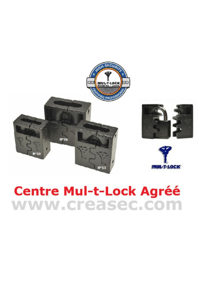 Machoires n°13 Mul-T-lock pour cadenas série C