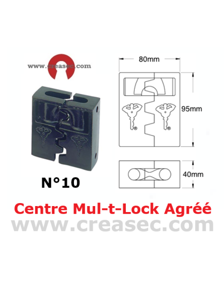 Machoires n°10 pour MULTLOCK