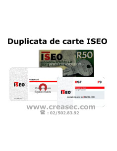 Duplicata de carte ISEO