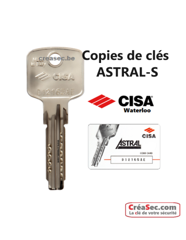 dupliquer une clé Cisa Astral aj