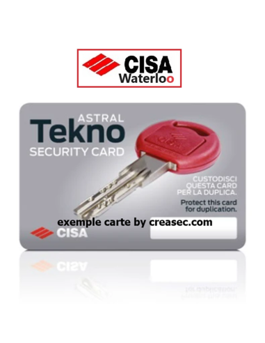 carte cisa pour faire des clés