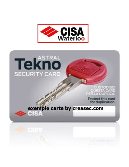 carte cisa pour faire des clés