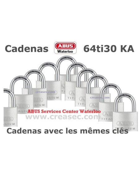 cadenas abus avec les mêmes clés