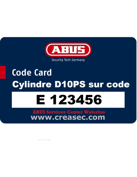 Abus D10 suivant clé existante