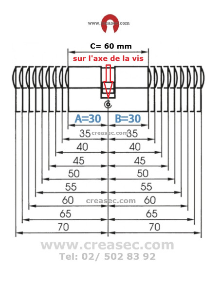 mesures d'un barillet abus d10