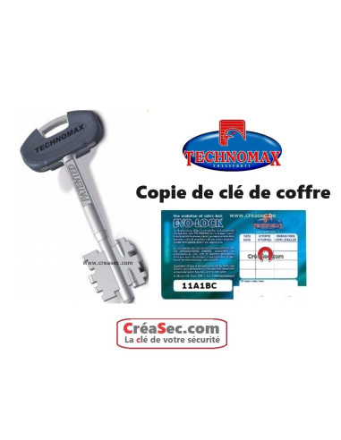 clés de coffres Technomax