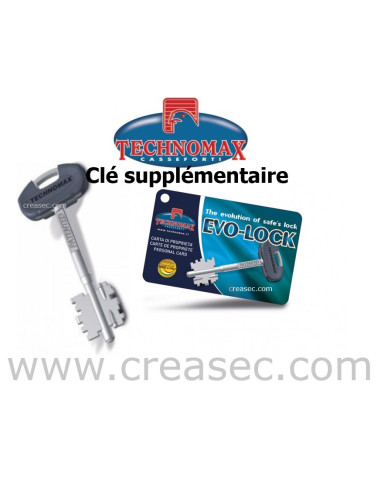 clé pour coffre technomax
