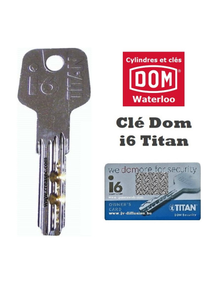 faire clé Dom Titan i6